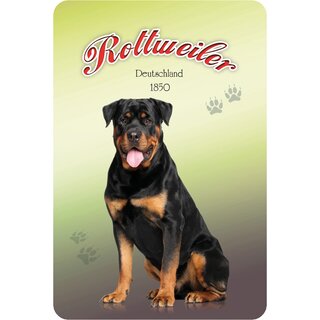 Schild "Rottweiler - Deutschland 1850" 20 x 30 cm Blechschild