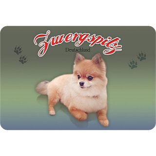 Schild "Zwergspitz - Deutschland" 20 x 30 cm Blechschild