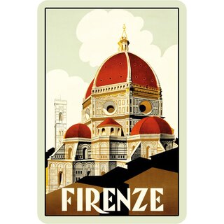 Schild Stadt Firenze 20 x 30 cm Blechschild