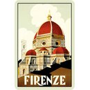 Schild Stadt "Firenze" 20 x 30 cm Blechschild