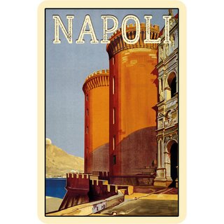 Schild Stadt Napoli 20 x 30 cm Blechschild