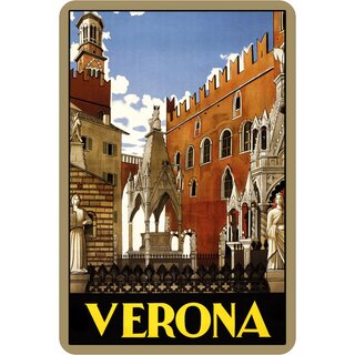 Schild Stadt Verona 20 x 30 cm Blechschild