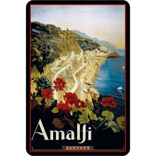Schild Stadt Amalfi 20 x 30 cm Blechschild