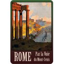 Schild Stadt Rome - Par la Voie du Mont - Cenis 20 x 30...