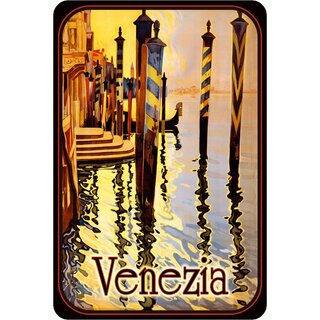 Schild Stadt "Venezia" 20 x 30 cm Blechschild