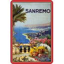 Schild Stadt "Sanremo" 20 x 30 cm Blechschild