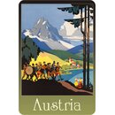 Schild Stadt "Austria" 20 x 30 cm Blechschild