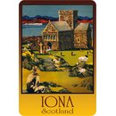Schild Stadt "Iona - Scotland" 20 x 30 cm...
