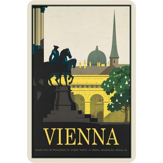 Schild Stadt Vienna 20 x 30 cm Blechschild