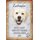 Schild Spruch "Labrador, intelligent ausgeglichen agil" Hund 20 x 30 cm Blechschild