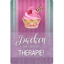 Schild Spruch "Backen ist meine Therapie" 20 x...