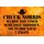 Schild Spruch "Chuck Norris wurde von Schlange gebissen" 20 x 30 cm Blechschild