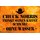 Schild Spruch "Chuck Norris Kaffee schwarz, ohne Wasser" 20 x 30 cm Blechschild