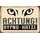 Schild Spruch "Achtung Hypno Katze" 20 x 30 cm Blechschild