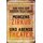 Schild Spruch "immer was los, morgens Zirkus abends Theater" 20 x 30 cm Blechschild