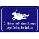 Schild Spruch "Zu Risiken Nebenwirkungen fragen Sie...