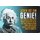 Schild Spruch "Genie, Fisch beurteilst klettern dumm" Einstein blau 20 x 30 cm Blechschild