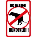 Schild Spruch "Kein Hundeklo" Hund Piktogramm...