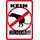 Schild Spruch "Kein Hundeklo" Hund Piktogramm 20 x 30 cm Blechschild