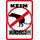 Schild Spruch "Kein Hundeklo" Hund Piktogramm 20 x 30 cm Blechschild