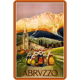 Schild Stadt Abruzzo 20 x 30 cm Blechschild