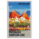Schild Land "Switzerland - the electric SIMPLON...