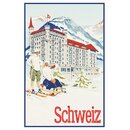 Schild Land "Schweiz" Wintersport 20 x 30 cm...