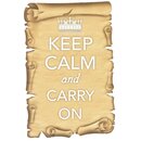 Schild Spruch "Keep calm and carry on" 20 x 30...