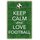 Schild Spruch "Keep calm and love football" 20 x 30 cm Blechschild