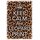 Schild Spruch "Keep calm love leopard print" 20 x 30 cm Blechschild