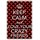 Schild Spruch "Keep calm and love your crazy friends" 20 x 30 cm Blechschild