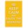 Schild Spruch "Keep calm and enjoy the weekend" 20 x 30 cm Blechschild