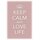 Schild Spruch "Keep calm and love life" 20 x 30 cm Blechschild