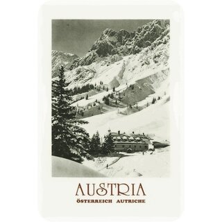 Schild Land Austria Österreich Autriche 20 x 30 cm Blechschild