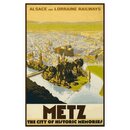 Schild Stadt "Metz - The city of historic memories...
