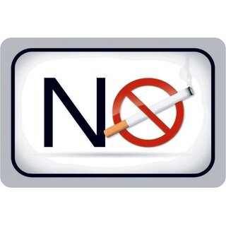 Schild Spruch "No smoking" Zigarette 20 x 30 cm Blechschild