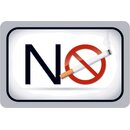 Schild Spruch No smoking Zigarette 20 x 30 cm Blechschild