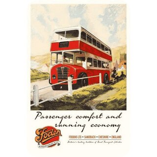 Schild Spruch Vintage "Passenger comfort running economy" 20 x 30 cm Blechschild