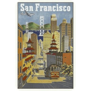Schild Stadt "San Francisco" 20 x 30 cm Blechschild