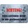 Schild Spruch "Achtung, freilaufender Hund, Tor geschlossen halten" 20 x 30 cm Blechschild