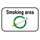 Schild Spruch "Smoking Area" 20 x 30 cm Blechschild