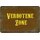 Schild Spruch "Verbotene Zone" 20 x 30 cm Blechschild