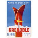 Schild Stadt "Grenoble Marché des sports...