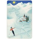 Schild Stadt "Arosa" Wintersport 20 x 30 cm...