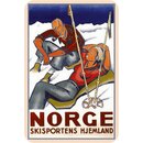 Schild Land "Norge Skisportens Hjemland" 20 x...