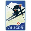 Schild Berg Adelboden, Suisse 1400 m 20 x 30 cm Blechschild