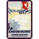 Schild Landschaft "Jungfrau Railway, Bernese...