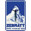 Schild Gemeinde "Zermatt, Schweiz Suisse...