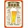 Schild Spruch "How to order a beer around the world, a beer please" Bier 20 x 30 cm Blechschild