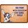Schild Spruch "Hier wohnt ein Chihuahua mit seiner Familie" 20 x 30 cm Blechschild